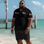 Coors Banquet USA Flag Men's Plus Size Polo Shirt