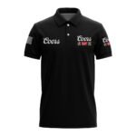 Coors Banquet USA Flag Polo Shirt