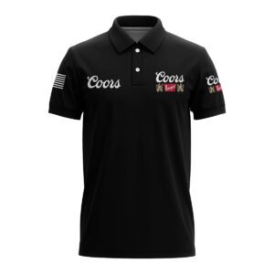 Coors Banquet USA Flag Polo Shirt - Flexiquor.com