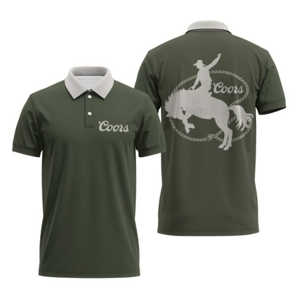 Coors Cowboy Polo Shirt