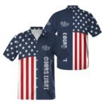 Coors Light America Flag Button Shirt