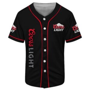 Coors Light American Flag Baseball Jersey - Flexiquor.com