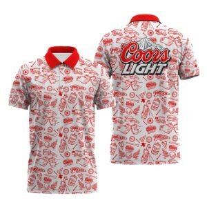 Coors Light Doodle Art Polo Shirt