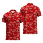 Coors Light Hibiscus Flower Polo Shirt