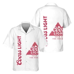 Coors Light Retro Graphic Hawaiian Shirt