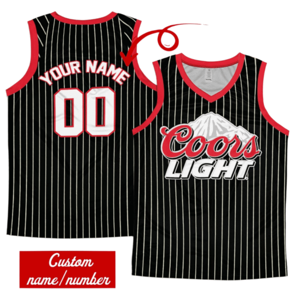 Personalized Coors Light Striped Men's Tank Top