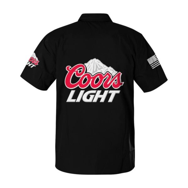 Coors Light USA Flag Button Shirt