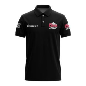 Coors Light USA Flag Polo Shirt - Flexiquor.com