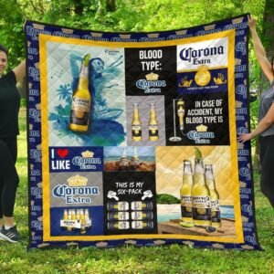 Corona Extra Blood Type Flannel Blanket