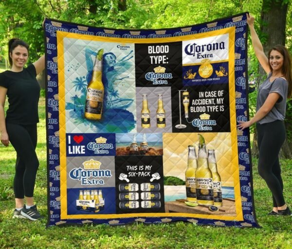 Corona Extra Blood Type Flannel Blanket