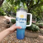 Corona Extra Cat In The Hat 40oz Tumbler With Handle