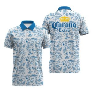 Corona Extra Doodle Art Polo Shirt