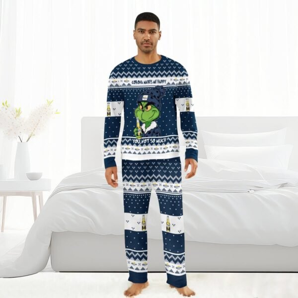 Corona Extra Make Grinch Happy Family Pajamas Set