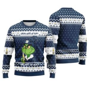 Corona Extra Make Grinch Happy Ugly Sweater