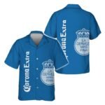 Corona Extra Retro Graphic Hawaiian Shirt