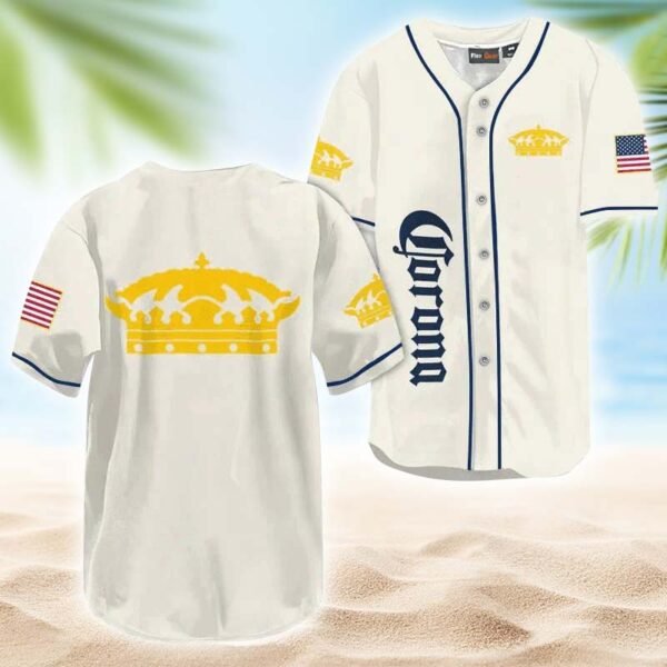 Corona Extra USA Flag Baseball Jersey