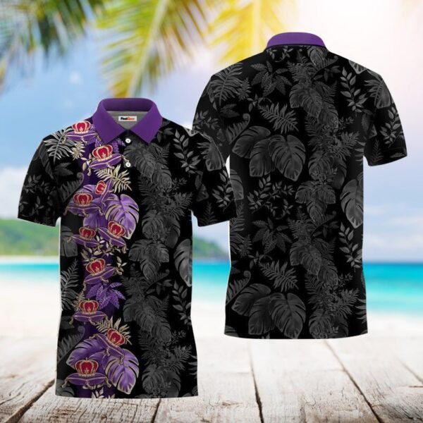 Crown Royal Front Stripe Polo Shirt