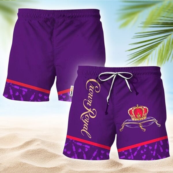 Crown Royal Glass Bottle Dot Swim Trunks