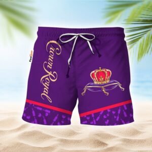 Crown Royal Glass Bottle Dot Swim Trunks - Flexiquor.com