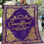 Crown Royal Logo Flannel Blanket