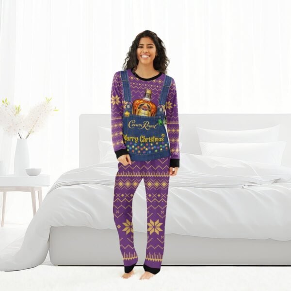 Crown Royal Merry Christmas Family Pajamas Set