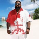 Divine Tropics Budweiser Men's Plus Size Hawaiian Shirt