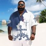 Divine Tropics Busch Light Men's Plus Size Hawaiian Shirt