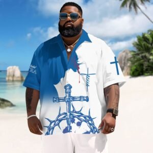 Divine Tropics Michelob Ultra Men's Plus Size Hawaiian Shirt