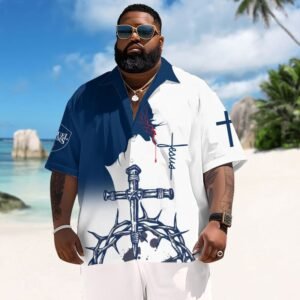 Divine Tropics Samuel Adams Men's Plus Size Hawaiian Shirt
