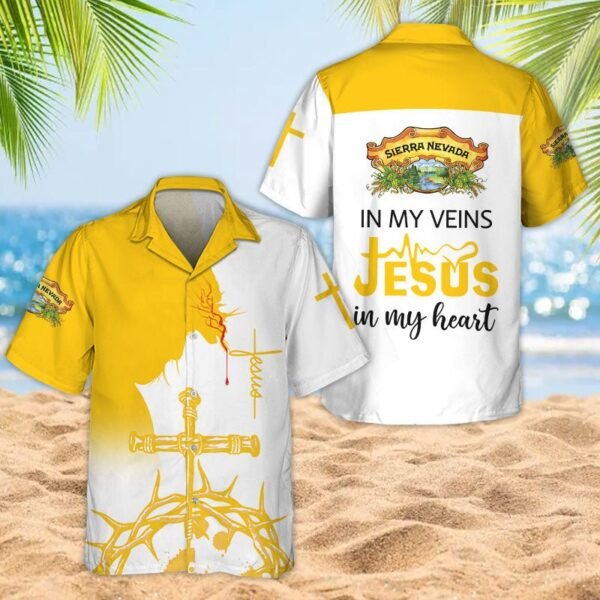 Divine Tropics Sierra Nevada Men's Plus Size Hawaiian Shirt