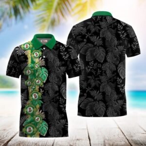 Dixie Beer Front Stripe Polo Shirt