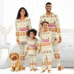 Dunkin Donuts Christmas Reindeer Family Pajamas Set