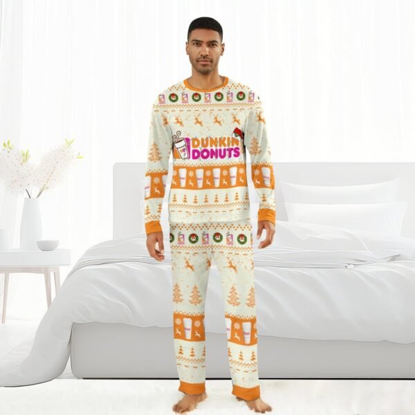 Dunkin Donuts Christmas Reindeer Family Pajamas Set