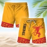 Fireball Glass Bottle Dot Swim Trunks