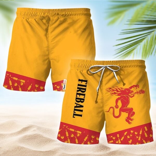 Fireball Glass Bottle Dot Swim Trunks