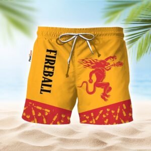 Fireball Glass Bottle Dot Swim Trunks - Flexiquor.com