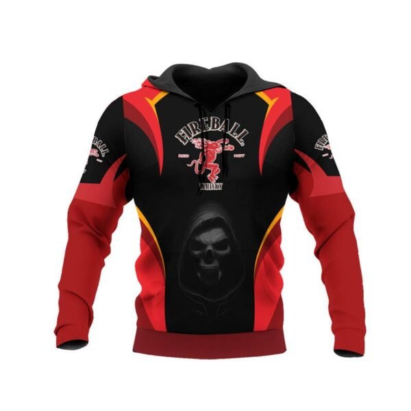 Black Skull Fireball Whisky Hoodie & Zip Hoodie