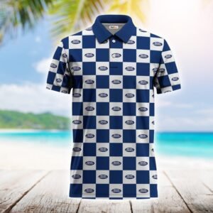 Gingham Bud Light Polo Shirt - Flexiquor.com