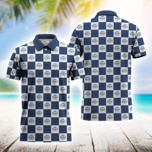 Gingham Busch Light Polo Shirt