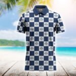 Gingham Busch Light Polo Shirt