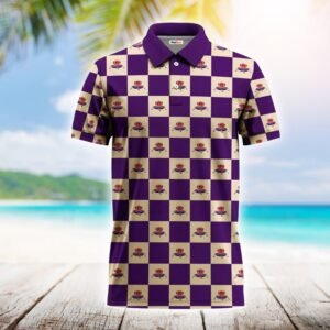 Gingham Crown Royal Polo Shirt - Flexiquor.com