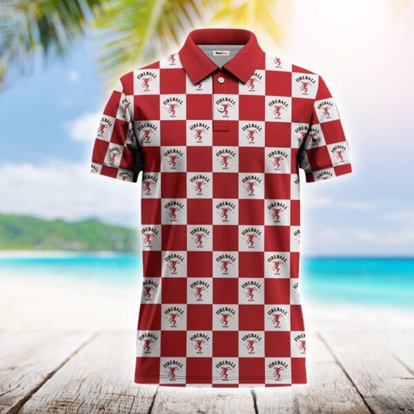 Gingham Fireball Polo Shirt