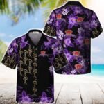 Gold Crown Royal Flower Hawaiian Shirt