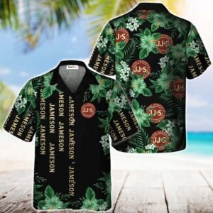 Golden Jameson Flower Hawaiian Shirt