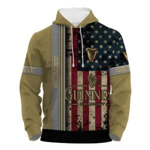 Guinness Stainless Steel American Flag Hoodie & Zip Hoodie - Flexiquor.com