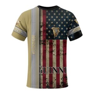 Guinness Stainless Steel American Flag T-Shirt - Flexiquor.com
