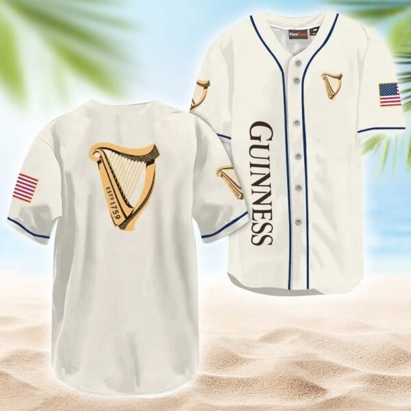 Guinness USA Flag Baseball Jersey