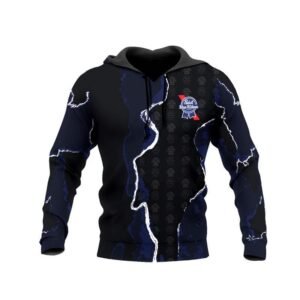 The Blue Color Mix Pabst Blue Ribbon Hoodie & Zip Hoodie