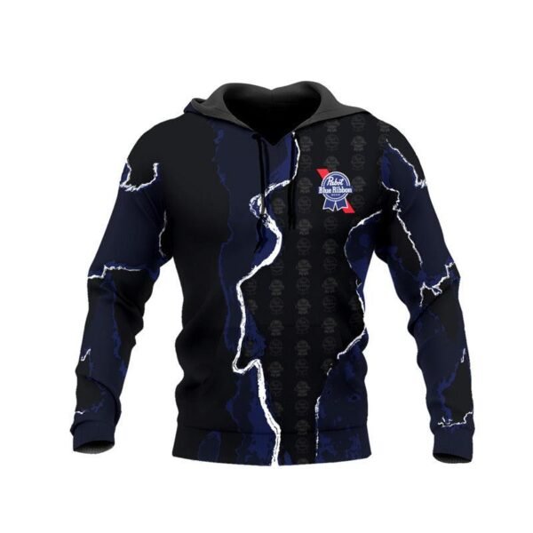 The Blue Color Mix Pabst Blue Ribbon Hoodie & Zip Hoodie