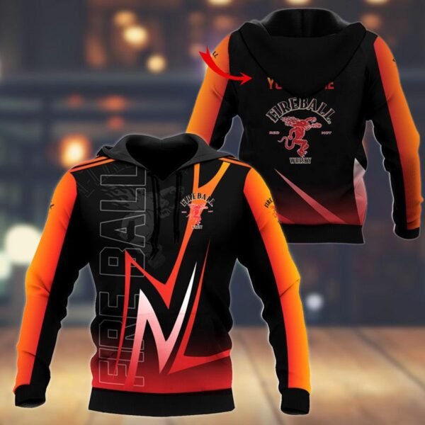 Personalized Fireball Whisky Esport Style Hoodie & Zip Hoodie